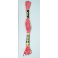 DMC Stranded Cotton #3706 Medium Melon Hand Embroidery Floss 8m Skein
