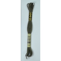 DMC Stranded Cotton #3787 Dark Brown Gray Hand Embroidery Floss 8m Skein