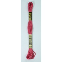 DMC Stranded Cotton #3832 Medium Raspberry Hand Embroidery Floss 8m Skein