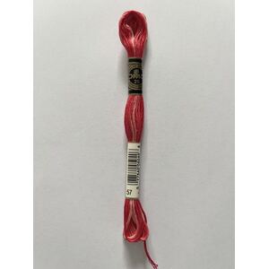 DMC Stranded Cotton #57 Variegated Red Hand Embroidery Floss 8m Skein (Discontinued Colour)