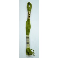 DMC Stranded Cotton #580 Dark Moss Green Hand Embroidery Floss 8m Skein