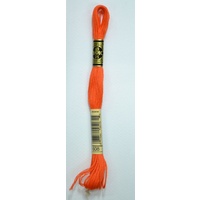 DMC Stranded Cotton #608 Bright Orange Hand Embroidery Floss 8m Skein