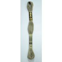DMC Stranded Cotton #642 Dark Beige Gray Hand Embroidery Floss 8m Skein