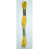 DMC Stranded Cotton #725 Medium Light Topaz Hand Embroidery Floss 8m Skein