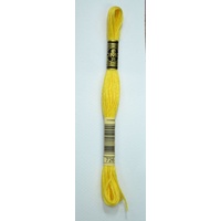 DMC Stranded Cotton #726 Light Topaz Hand Embroidery Floss 8m Skein