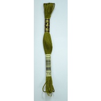 DMC Stranded Cotton #730 Very Dark Olive Green Hand Embroidery Floss 8m Skein