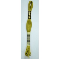 DMC Stranded Cotton #733 Medium Olive Green Hand Embroidery Floss 8m Skein