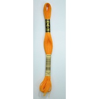 DMC Stranded Cotton #741 Medium Tangerine Hand Embroidery Floss 8m Skein