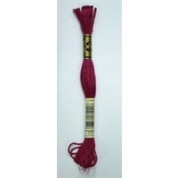 DMC Stranded Cotton #777 Very Dark Raspberry Hand Embroidery Floss 8m Skein