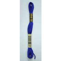 DMC Stranded Cotton #796 Dark Royal Blue Hand Embroidery Floss 8m Skein