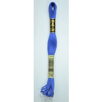 DMC Stranded Cotton #798 Dark Delft Blue Hand Embroidery Floss 8m Skein