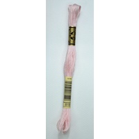 DMC Stranded Cotton #818 Baby Pink Hand Embroidery Floss 8m Skein