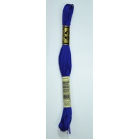 DMC Stranded Cotton #820 Very Dark Royal Blue Hand Embroidery Floss 8m Skein