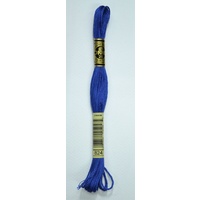 DMC Stranded Cotton #824 Very Dark Blue Hand Embroidery Floss 8m Skein