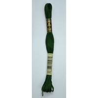 DMC Stranded Cotton #890 Ultra Dark Pistachio Green Hand Embroidery Floss 8m Skein