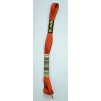 DMC Stranded Cotton #900 Dark Burnt Orange Hand Embroidery Floss 8m Skein