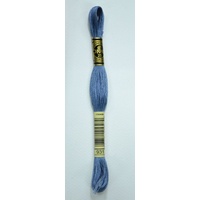 DMC Stranded Cotton 117MC #931 Medium Antique Blue, Hand Embroidery Floss 8m Skein