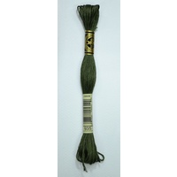 DMC Stranded Cotton #935 Dark Avocado Green Hand Embroidery Floss 8m Skein