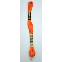 DMC Stranded Cotton #947 Burnt Orange Hand Embroidery Floss 8m Skein