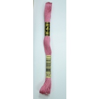 DMC Stranded Cotton #962 Medium Dusty Rose Hand Embroidery Floss 8m Skein