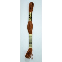 DMC Stranded Cotton #975 Dark Golden Brown Hand Embroidery Floss 8m Skein