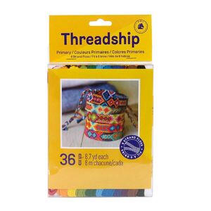 DMC Threadship PRIMARY Colour Multi Stranded Cotton Thread 8m each, 36 Skeins