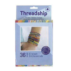 DMC Threadship TIE DYE Colours Multi Stranded Cotton Thread 8m each, 36 Skeins