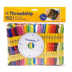 DMC Threadship Jumbo 150 Skiens Pack MULTI Stranded Cotton Craft Thread 8m each