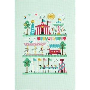 DMC Designer Cross Stitch Kit FunFair 22cm x 30.3 cm By Little Dove Designs