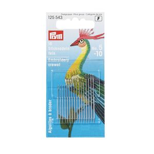 Embroidery Crewel Needles, No. 5-10, Assorted by Prym