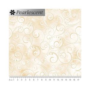 Pearl Splendour ECRU Pearlescent, 110cm Wide Cotton Fabric