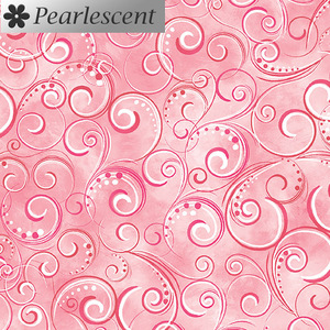 Pearl Splendour FLAMINGO PINK Pearlescent, 110cm Wide Cotton Fabric 12707P/23