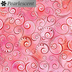 Pearl Splendour ROSE Pearlescent, 110cm Wide Cotton Fabric 12707P/24