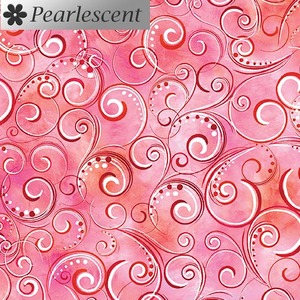 Pearl Splendour ROSE Pearlescent, 110cm Wide Cotton Fabric 12707P/24