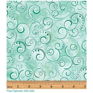 Pearl Splendour SOFT JADE Pearlescent, 110cm Wide Cotton Fabric 12707P/40