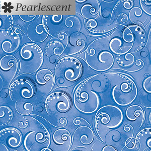 Pearl Splendour ROYAL BLUE Pearlescent Cotton Fabric 12707P/52