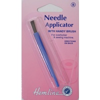 Hemline Needle Applicator With Brush, For Overlocker &amp; Sewing Machine