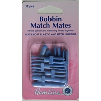 Hemline Bobbin Match Mates, Keeps Bobbin &amp; Matching Thread Together, 12 pieces