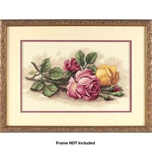 ROSE CUTTINGS Counted Cross Stitch Kit 36 x 23cm #13720