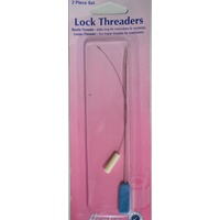 Hemline Lock Threaders, 2pce Extra Long Needle Threader & Fine Looper Threader