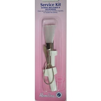Hemline 3 Piece Sewing Machine &amp; Overlocker Service Kit, Brush, 2 Screwdrivers