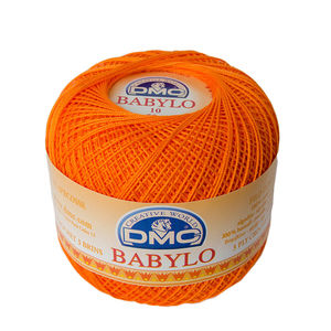 DMC Babylo 10, #3375 Orange Crochet Cotton, 50g Ball