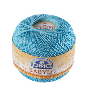 DMC Babylo Size 10, #3846 BLUE Crochet Cotton, 50g Ball