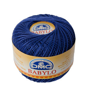 DMC Babylo Size 10, #797 Royal Blue Crochet Cotton, 50g Ball