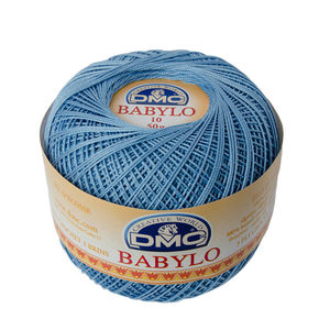 DMC Babylo Size 10, #799 Medium Delft Blue Crochet Cotton, 50g Ball