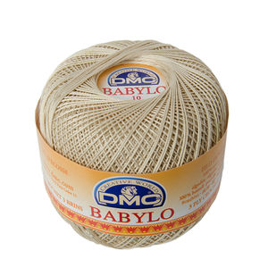 DMC Babylo Size 10, #822 Straw Crochet Cotton, 50g Ball