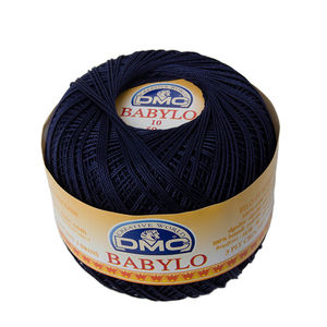 DMC Babylo Size 10, #823 Dark Navy Blue Crochet Cotton, 50g Ball