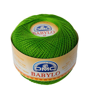 DMC Babylo Size 10, #906 Parrot Green Crochet Cotton, 50g Ball