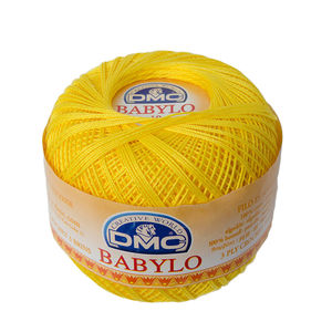 DMC Babylo Size 10, #973 Canary Yellow Crochet Cotton, 50g Ball