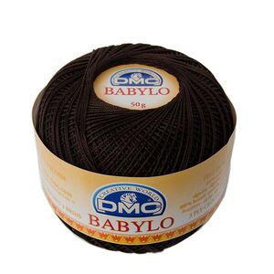 DMC Babylo Size 20, #3371 Dark Brown Crochet Cotton, 50g Ball